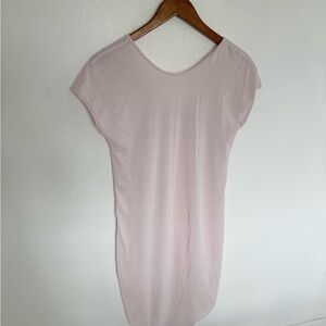 Rare 🦄 lululemon athletica Light Pink Striped Women's Dress/swim/sleep cover